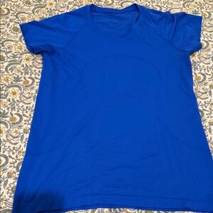 Lululemon Athletica Vibrant Blue Short Sleeve Tee